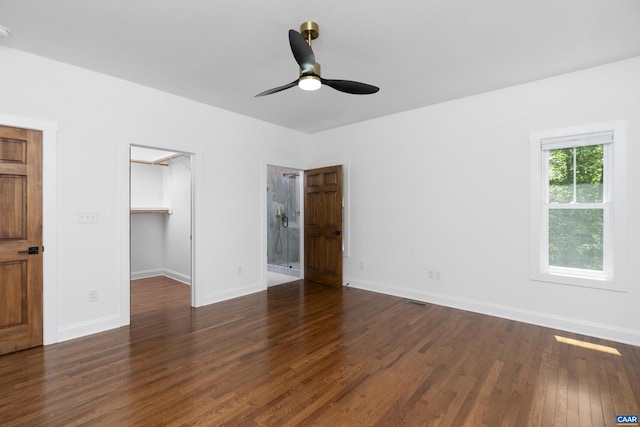 329 Carrsbrook Dr, Charlottesville, VA 22901 - unfurnished bedroom with a spacious closet, wood finished floors, baseboards, and a closet