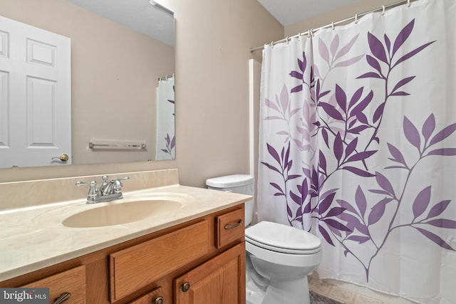 1389 Chami Dr Unit 171, Spring Grove, PA 17362 - bathroom with vanity, toilet, and a shower with curtain