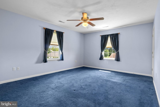 1389 Chami Dr Unit 171, Spring Grove, PA 17362 - carpeted empty room featuring plenty of natural light, ceiling fan, and baseboards