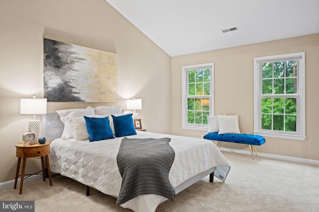 2300 Yvonnes Way, Dunn Loring, VA 22027 - carpeted bedroom featuring lofted ceiling and baseboards