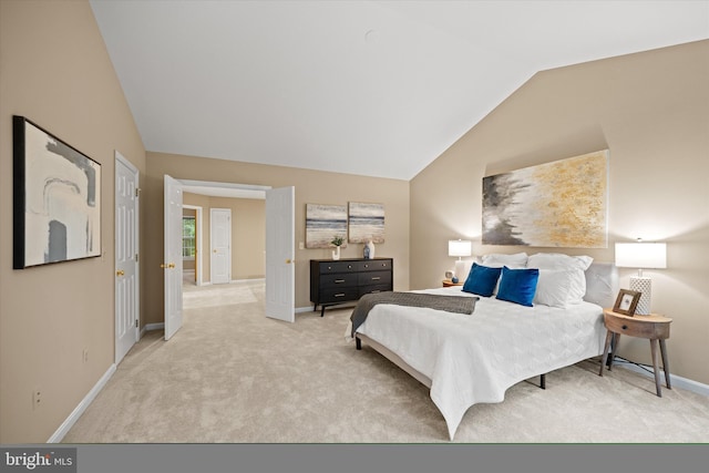 2300 Yvonnes Way, Dunn Loring, VA 22027 - carpeted bedroom with lofted ceiling and baseboards