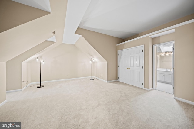 2300 Yvonnes Way, Dunn Loring, VA 22027 - bonus room with carpet, baseboards, and vaulted ceiling