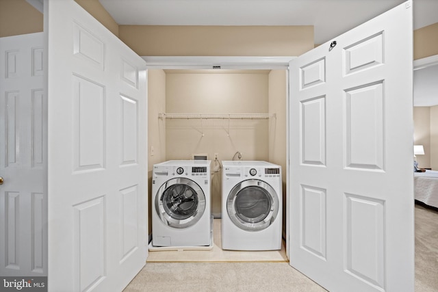 2300 Yvonnes Way, Dunn Loring, VA 22027 - washroom featuring washing machine and dryer and carpet