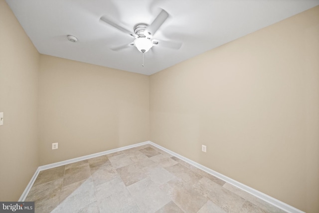 2300 Yvonnes Way, Dunn Loring, VA 22027 - empty room with a ceiling fan, baseboards, and a smoke detector