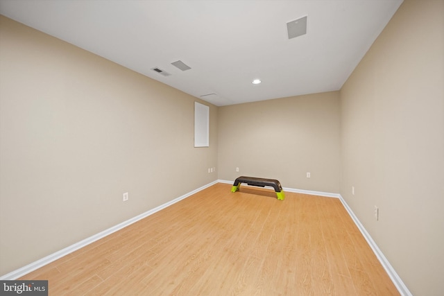 2300 Yvonnes Way, Dunn Loring, VA 22027 - workout room featuring light wood-type flooring, baseboards, and recessed lighting