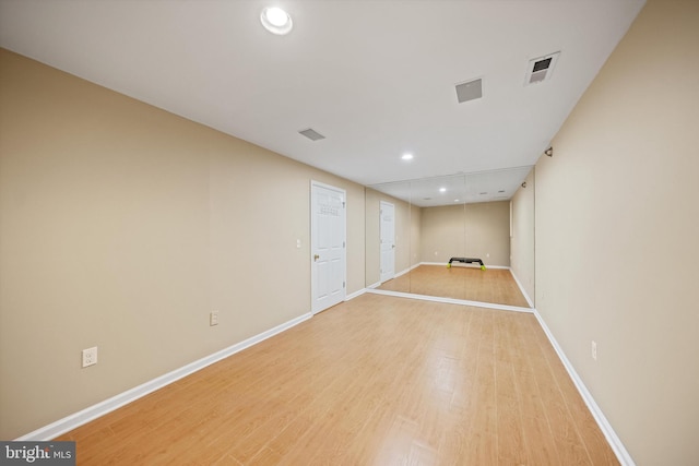 2300 Yvonnes Way, Dunn Loring, VA 22027 - empty room with light wood-type flooring, baseboards, and recessed lighting