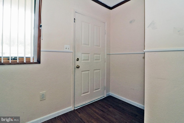 827 Rogers St, Lanoka Harbor, NJ 08734 - entryway with dark wood-style flooring and baseboards