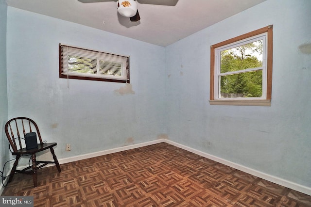 827 Rogers St, Lanoka Harbor, NJ 08734 - empty room with a ceiling fan and baseboards