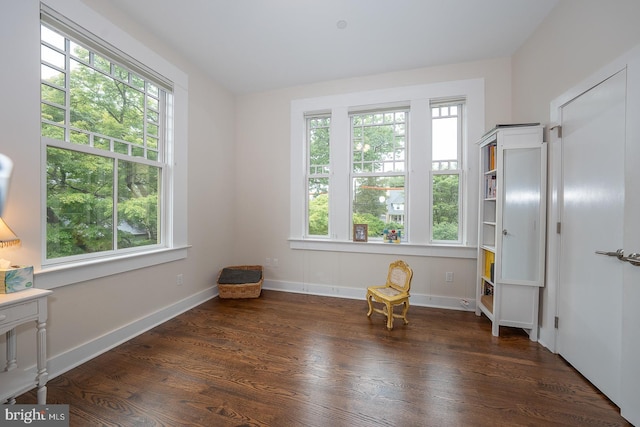 206 Price Ave Unit 2, Narberth, PA 19072 - sitting room featuring wood finished floors and baseboards