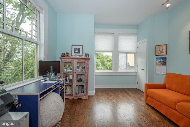 206 Price Ave Unit 2, Narberth, PA 19072 - office featuring healthy amount of natural light, wood finished floors, and baseboards