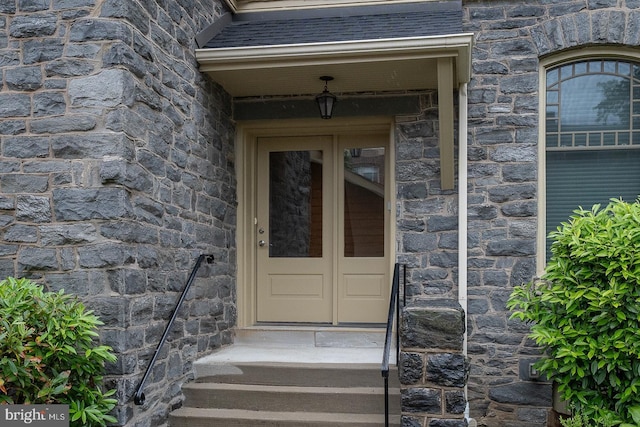 206 Price Ave Unit 2, Narberth, PA 19072 - view of exterior entry featuring stone siding