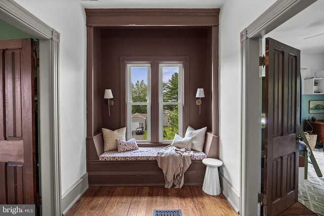 101 Warren Ave, Sewell, NJ 08080 - sitting room with wood-type flooring and baseboards