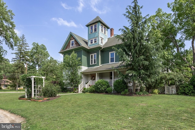 101 Warren Ave, Sewell, NJ 08080 - victorian-style house featuring covered porch and a front lawn