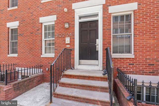 1522 Race St Unit 1, Philadelphia, PA 19102 - property entrance featuring brick siding