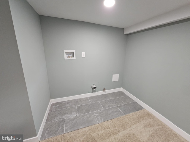 6022 N Lambert St, Philadelphia, PA 19138 - washroom with hookup for a washing machine, hookup for a gas dryer, and baseboards