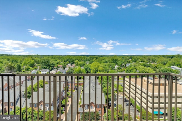 6800 Fleetwood Rd Unit 1219, Mclean, VA 22101 - balcony with a wooded view