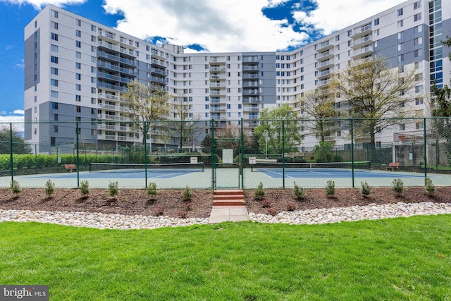 6800 Fleetwood Rd Unit 1219, Mclean, VA 22101 - view of tennis court featuring a gate