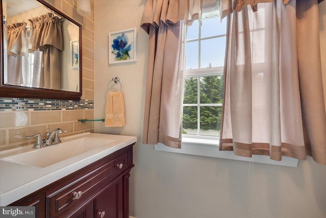 209 Burlington Ave, Voorhees, NJ 08043 - bathroom featuring backsplash and vanity