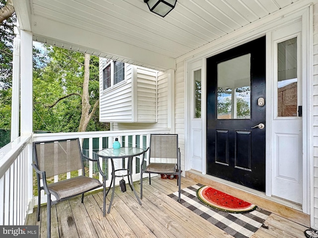 8565 E St, Chesapeake Beach, MD 20732 - view of wooden deck