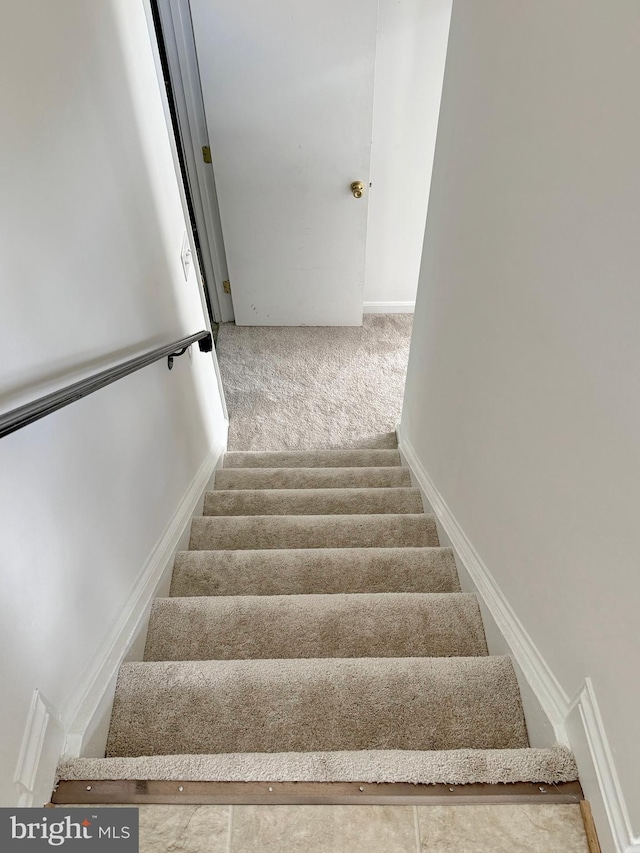 8565 E St, Chesapeake Beach, MD 20732 - stairs with carpet