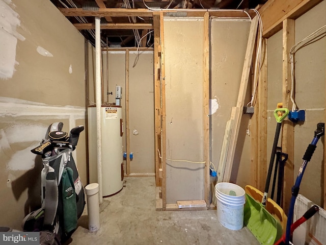 8565 E St, Chesapeake Beach, MD 20732 - unfinished below grade area with water heater