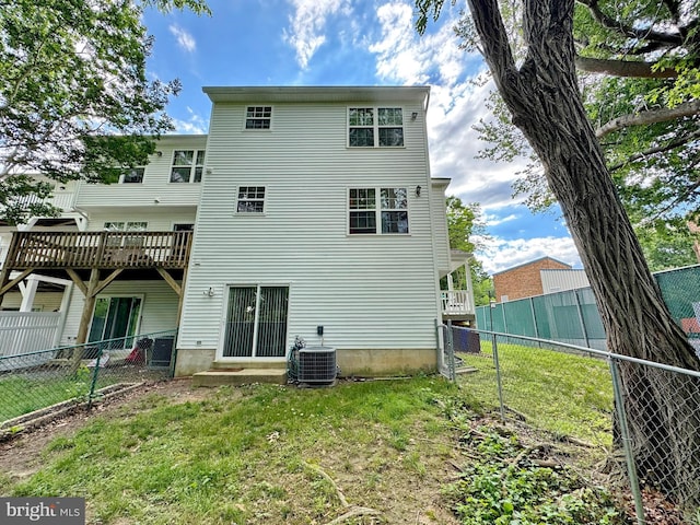 8565 E St, Chesapeake Beach, MD 20732 - back of house featuring central AC unit