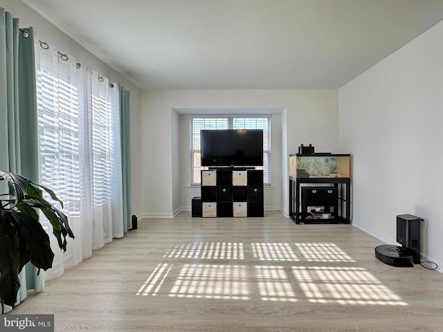 8565 E St, Chesapeake Beach, MD 20732 - living area with wood finished floors and baseboards
