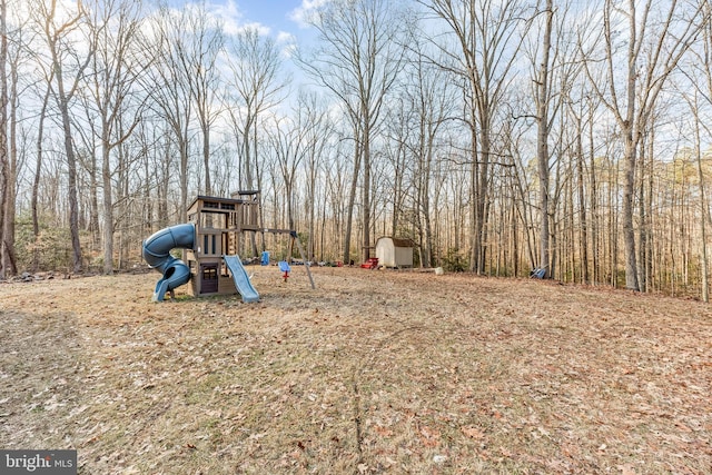 15180 Deborah Dr, Hughesville, MD 20637 - view of yard with a playground