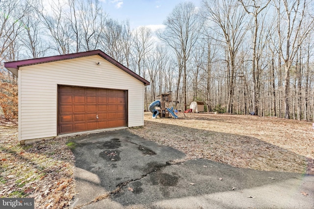 15180 Deborah Dr, Hughesville, MD 20637 - view of detached garage