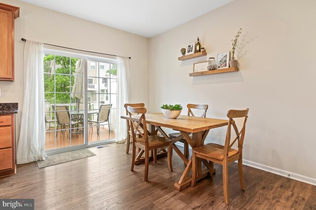 1022 Linden Dr, Hanover, MD 21076 - dining space with wood finished floors