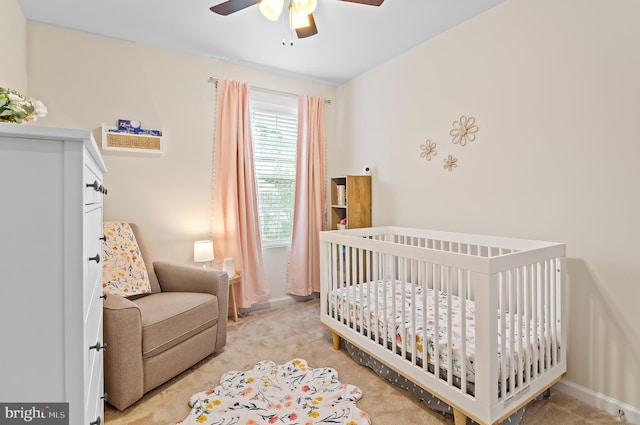 1022 Linden Dr, Hanover, MD 21076 - bedroom featuring light colored carpet, a crib, and baseboards