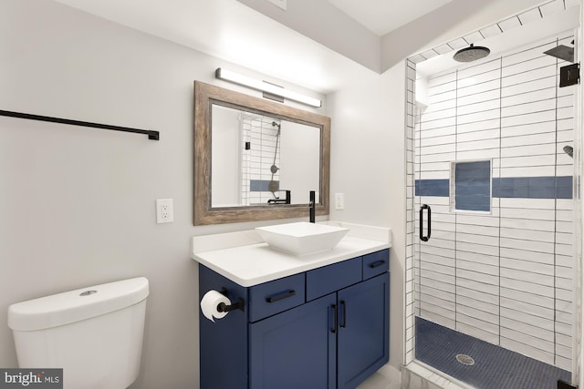 909 Webster St NW Unit 1, Washington, DC 20011 - full bath with toilet, a shower stall, and vanity