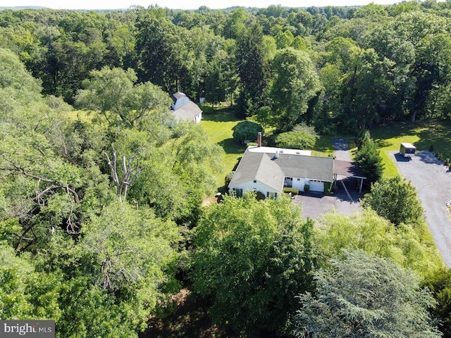 1009 Potts Mill Rd, Bordentown, NJ 08505 - view of subject property with a heavily wooded area