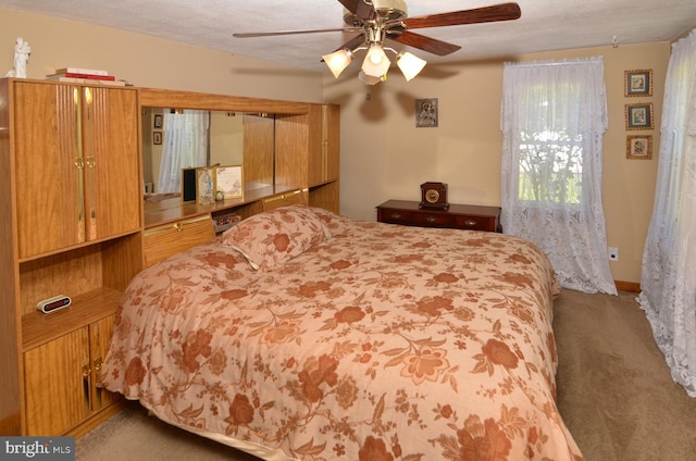 1009 Potts Mill Rd, Bordentown, NJ 08505 - carpeted bedroom with ceiling fan