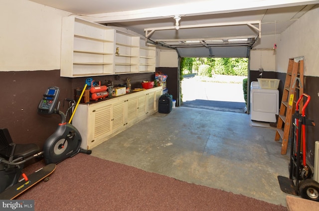 1009 Potts Mill Rd, Bordentown, NJ 08505 - garage with washer / clothes dryer