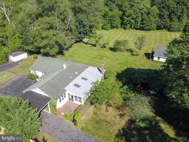 1009 Potts Mill Rd, Bordentown, NJ 08505 - aerial view of property and surrounding area featuring a forest