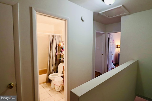 2460 Kilpatrick Pl, Dumfries, VA 22026 - hall featuring attic access and light tile patterned floors