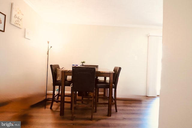 2460 Kilpatrick Pl, Dumfries, VA 22026 - dining space with ornamental molding and wood finished floors