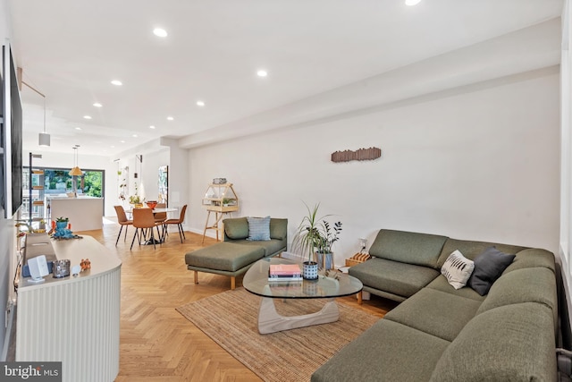 2426 4th St NE, Washington, DC 20002 - living area with recessed lighting and baseboards