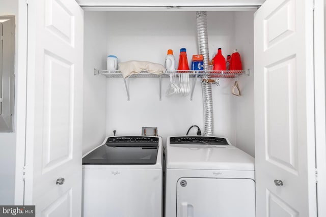 43825 Hickory Corner Ter Unit 104, Ashburn, VA 20147 - laundry room with separate washer and dryer