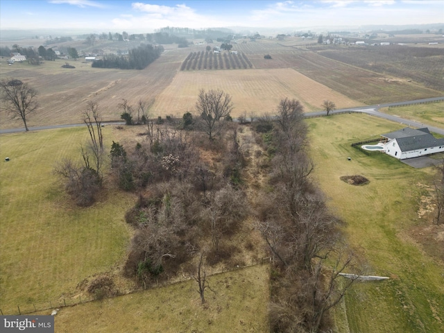Carters Ln, Stephens City, VA 22655 - aerial overview of property's location with rural landscape and farmland