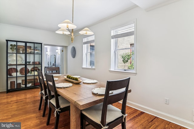 1157 Riverside Ave, Baltimore, MD 21230 - dining room with wood finished floors, ornamental molding, and baseboards