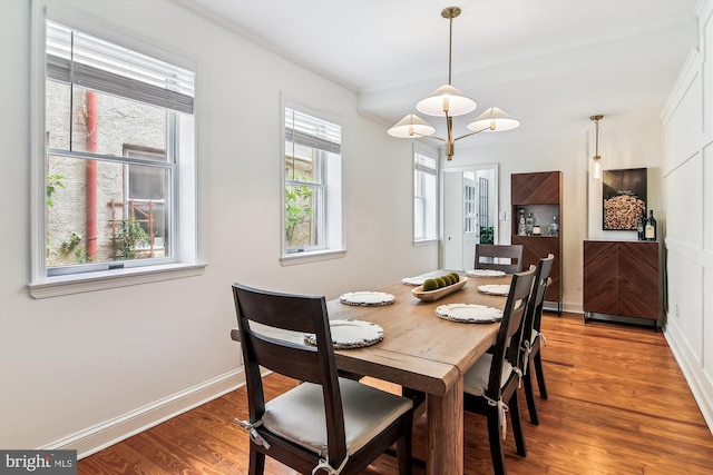 1157 Riverside Ave, Baltimore, MD 21230 - dining room featuring wood finished floors and baseboards