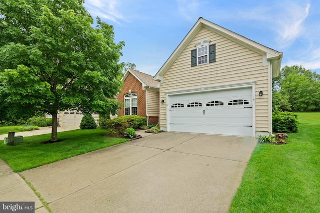 4 Hearthstone Blvd, Pemberton, NJ 08068 - traditional-style house with concrete driveway, a front lawn, and brick siding