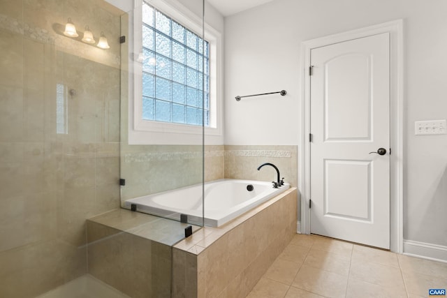 83 Mossy Creek Ct, Zion Crossroads, VA 22942 - full bath with a bath, tile patterned floors, and a tile shower