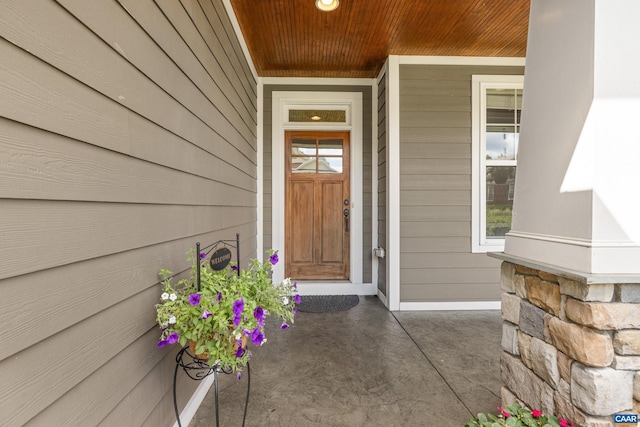 83 Mossy Creek Ct, Zion Crossroads, VA 22942 - view of exterior entry featuring a porch