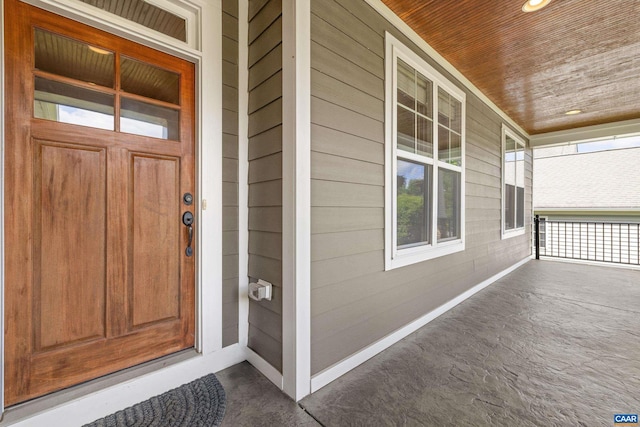 83 Mossy Creek Ct, Zion Crossroads, VA 22942 - view of exterior entry with a porch