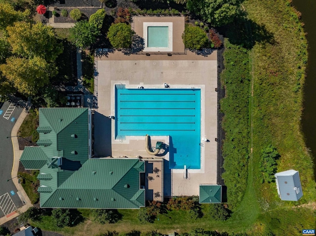 83 Mossy Creek Ct, Zion Crossroads, VA 22942 - aerial view of a pool area
