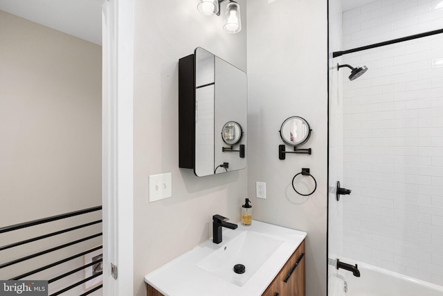 2409 S Watts St, Philadelphia, PA 19148 - bathroom featuring vanity and  shower combination