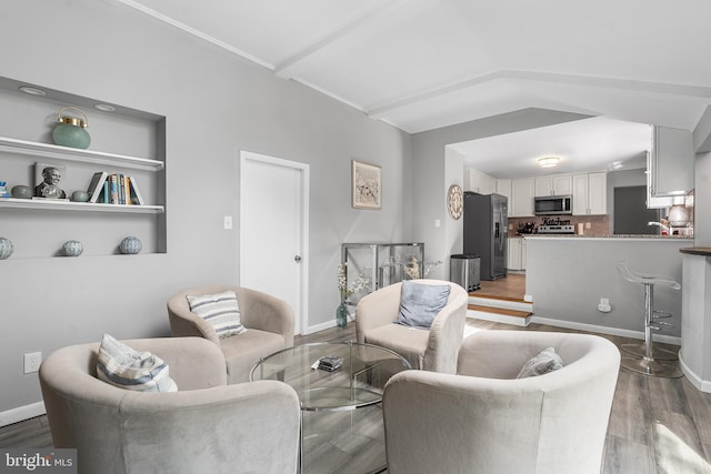 521 Rhode Island Ave, Cherry Hill, NJ 08002 - living room with light wood-style floors and baseboards